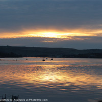Buy canvas prints of Sunset over Cornwall by Nigel Barrett Canvas