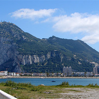 Buy canvas prints of Gibraltar Rock by Bekie Spark