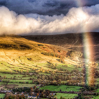 Buy canvas prints of Rainbow over Edale. by Scott Simpson
