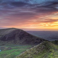 Buy canvas prints of Sunrise Over Mam Tor and The Hope Valley by Scott Simpson