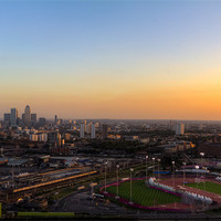 Buy canvas prints of East London Sunset by Paul Shears Photogr