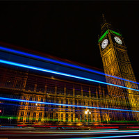 Buy canvas prints of Big Ben & The Night Lights by Paul Shears Photogr