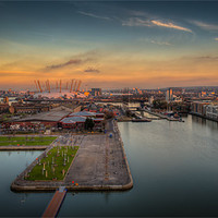 Buy canvas prints of North Greenwich Sunset by Paul Shears Photogr