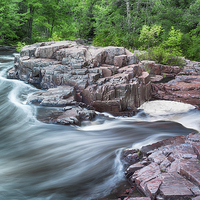 Buy canvas prints of The Dells of the Eau Claire River  by Jonah Anderson Photography