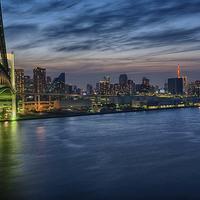 Buy canvas prints of  Skyline Sunset by Jonah Anderson Photography