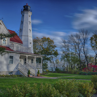 Buy canvas prints of Lighthouse in the Park  by Jonah Anderson Photography