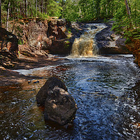 Buy canvas prints of Amnicon Falls by Jonah Anderson Photography