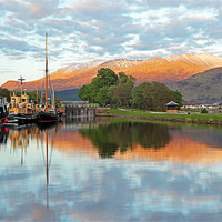 Buy canvas prints of Corpach, Nevis mountain range by Grant Glendinning