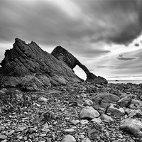 Buy canvas prints of Bow Fiddle Rock by Grant Glendinning