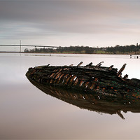Buy canvas prints of Clyde ship wreck by Grant Glendinning