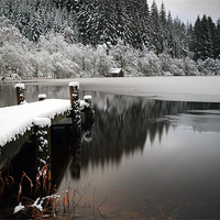 Buy canvas prints of Loch Ard Winter Scene by Grant Glendinning