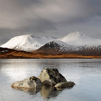 Buy canvas prints of Lochan na h-Achlaise by Grant Glendinning