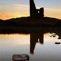 Buy canvas prints of Ardvreck Castle Sunset by Grant Glendinning