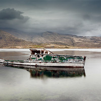 Buy canvas prints of Pennyghael boat by Grant Glendinning