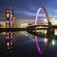 Buy canvas prints of Clyde Arc by Grant Glendinning