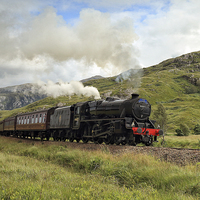 Buy canvas prints of   jacobite steam train by Grant Glendinning