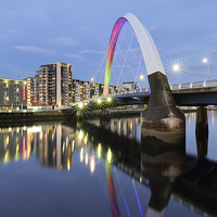 Buy canvas prints of The Glasgow Clyde Arc Bridge by Grant Glendinning