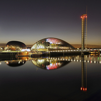 Buy canvas prints of  Glasgow Science Centre by Grant Glendinning