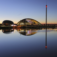 Buy canvas prints of  Clyde Twilight Reflections by Grant Glendinning