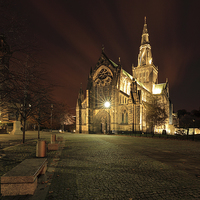 Buy canvas prints of Glasgow Cathedral Night by Grant Glendinning