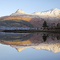 Buy canvas prints of Loch Leven Mountain Reflection by Grant Glendinning