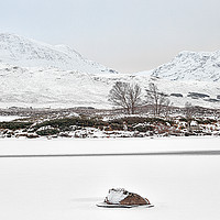 Buy canvas prints of Loch Ba Winter by Grant Glendinning