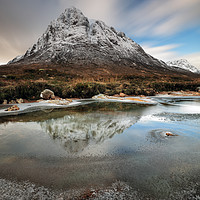 Buy canvas prints of Buachaille reflection by Grant Glendinning
