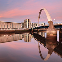 Buy canvas prints of Sunset over the Clyde by Grant Glendinning