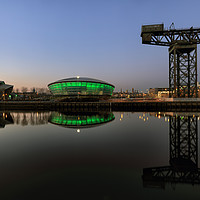 Buy canvas prints of Clyde Civil Twilight Pano by Grant Glendinning