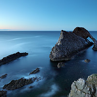 Buy canvas prints of Bow Fiddle Rock Sunset by Grant Glendinning