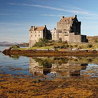 Buy canvas prints of Eilean Donan Castle Panoramic View by Grant Glendinning