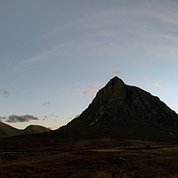 Buy canvas prints of Buachaille Sunset Panorama by Grant Glendinning