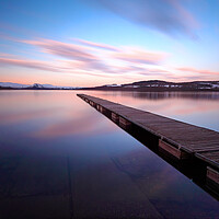 Buy canvas prints of The Cruin Jetty at Loch Lomond by Grant Glendinning
