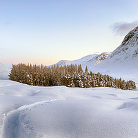 Buy canvas prints of Glencoe Winter Landscape - West Highland Way by Grant Glendinning