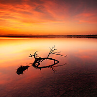 Buy canvas prints of Loch Leven Sunset by Grant Glendinning