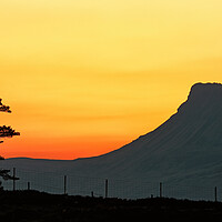 Buy canvas prints of Stac Polly Mountain Sunset by Grant Glendinning
