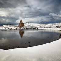 Buy canvas prints of Ardvreck Castle Winter by Grant Glendinning