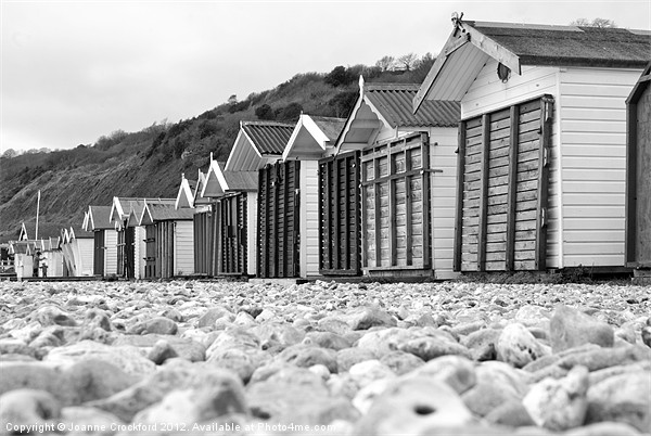 Huts at Lyme bay Picture Board by Joanne Crockford