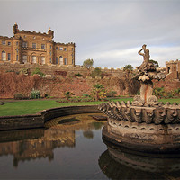 Buy canvas prints of Culzean Castle, Stables and Fountain by Maria Gaellman