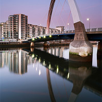 Buy canvas prints of Clyde Arc Sunset by Maria Gaellman