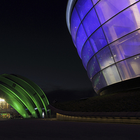 Buy canvas prints of Glasgow Clyde Auditorium and part of Glasgow SSE H by Maria Gaellman