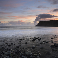 Buy canvas prints of Talisker Bay at Sunset by Maria Gaellman