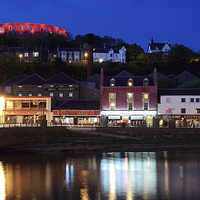 Buy canvas prints of Oban at night by Maria Gaellman