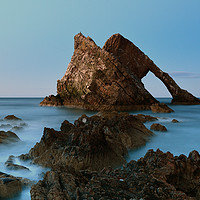 Buy canvas prints of Sunset by Bow Fiddle Rock by Maria Gaellman