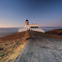 Buy canvas prints of Stoer Lighthouse at Sunset by Maria Gaellman