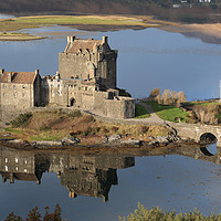 Buy canvas prints of Eilean Donan Castle Reflections by Maria Gaellman