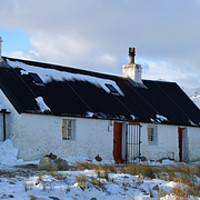 Buy canvas prints of Blackrock Cottage in Winter (Panorama) by Maria Gaellman