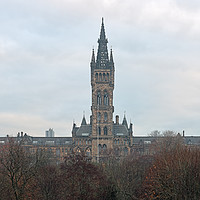 Buy canvas prints of University of Glasgow at Sunrise - Panorama by Maria Gaellman