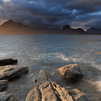 Buy canvas prints of Cuillins at Sunset by Maria Gaellman