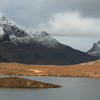 Buy canvas prints of Mountains from Knockan Crag  by Maria Gaellman